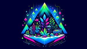 Modern flat design aquascaping illustration for undefined