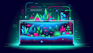 Modern flat design aquascaping illustration for undefined