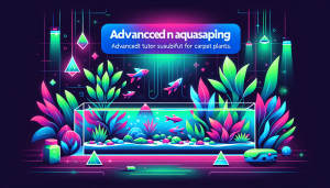 Modern flat design aquascaping illustration for undefined