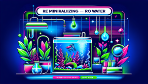 Modern flat design aquascaping illustration for undefined