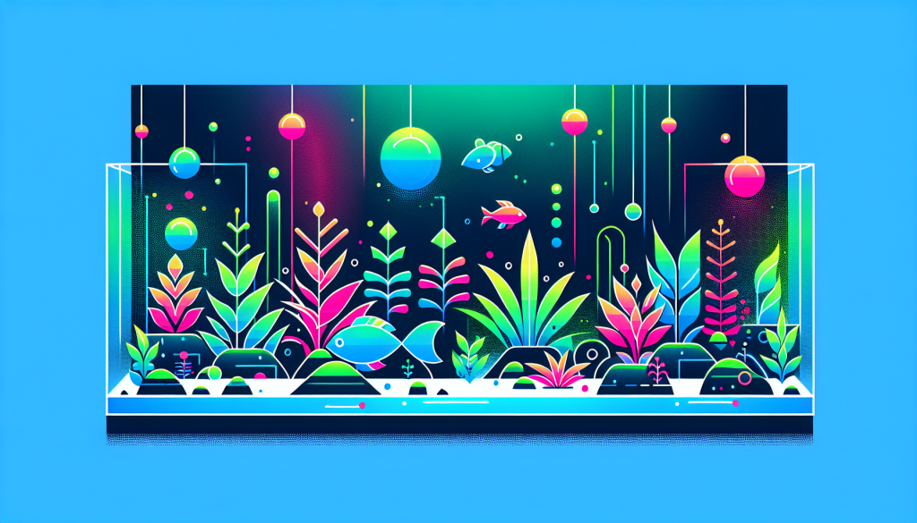Modern flat design aquascaping illustration for undefined