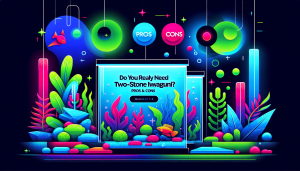 Modern flat design aquascaping illustration for undefined