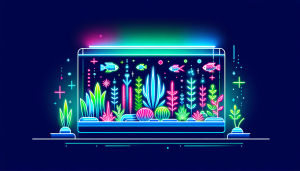 Modern flat design aquascaping illustration for undefined