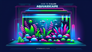 Modern flat design aquascaping illustration for undefined