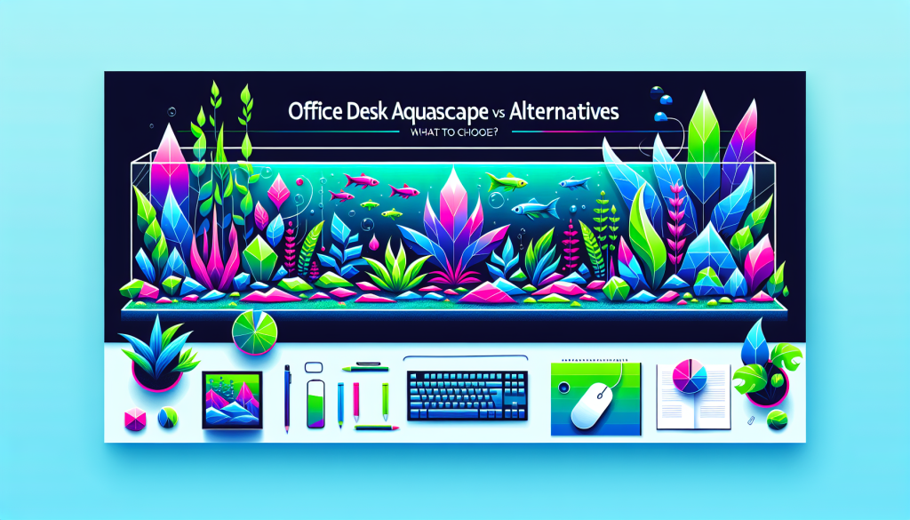 Modern flat design aquascaping illustration for undefined