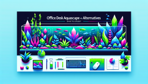 Modern flat design aquascaping illustration for undefined
