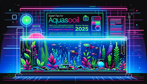 Modern flat design aquascaping illustration for undefined