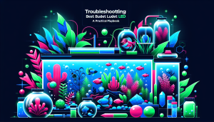 Modern flat design aquascaping illustration for undefined