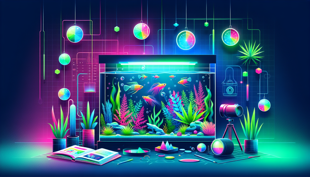 Modern flat design aquascaping illustration for undefined