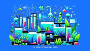 Modern flat design aquascaping illustration for undefined