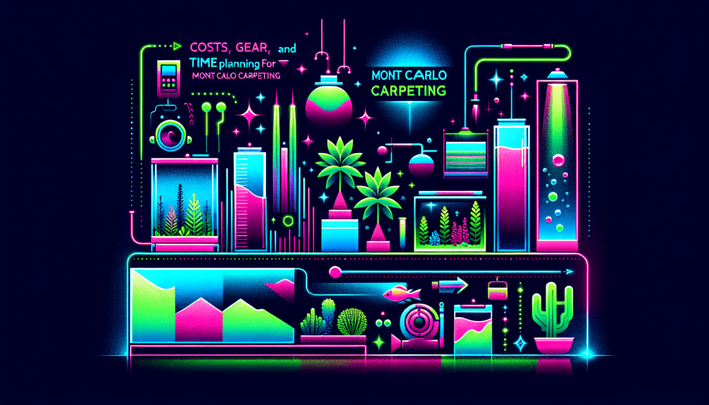 Modern flat design aquascaping illustration for undefined