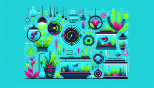 Modern flat design aquascaping illustration for undefined