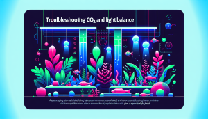 Modern flat design aquascaping illustration for undefined