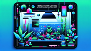 Modern flat design aquascaping illustration for undefined