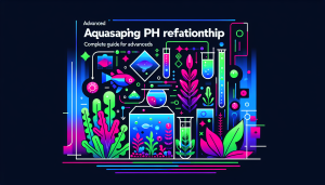 Modern flat design aquascaping illustration for undefined