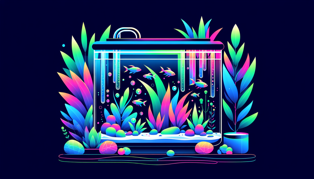 Modern flat design aquascaping illustration for undefined