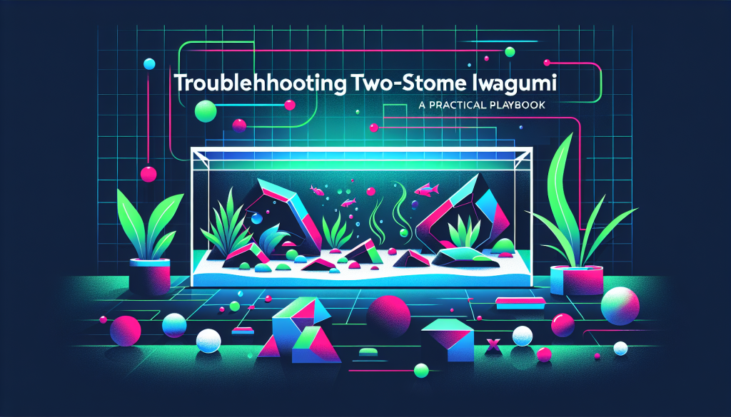 Modern flat design aquascaping illustration for undefined