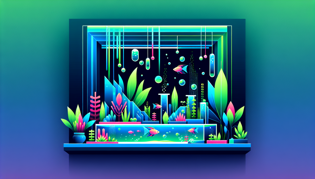 Modern flat design aquascaping illustration for undefined