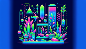 Modern flat design aquascaping illustration for undefined