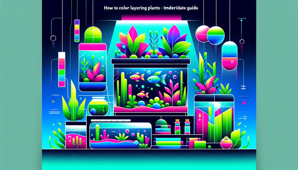 Modern flat design aquascaping illustration for undefined
