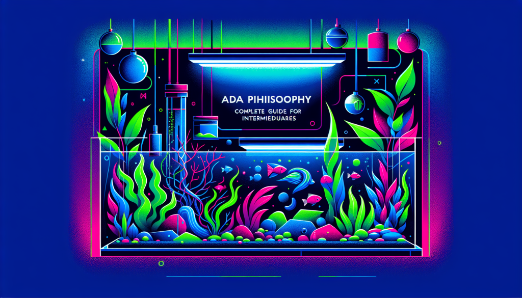 Modern flat design aquascaping illustration for undefined