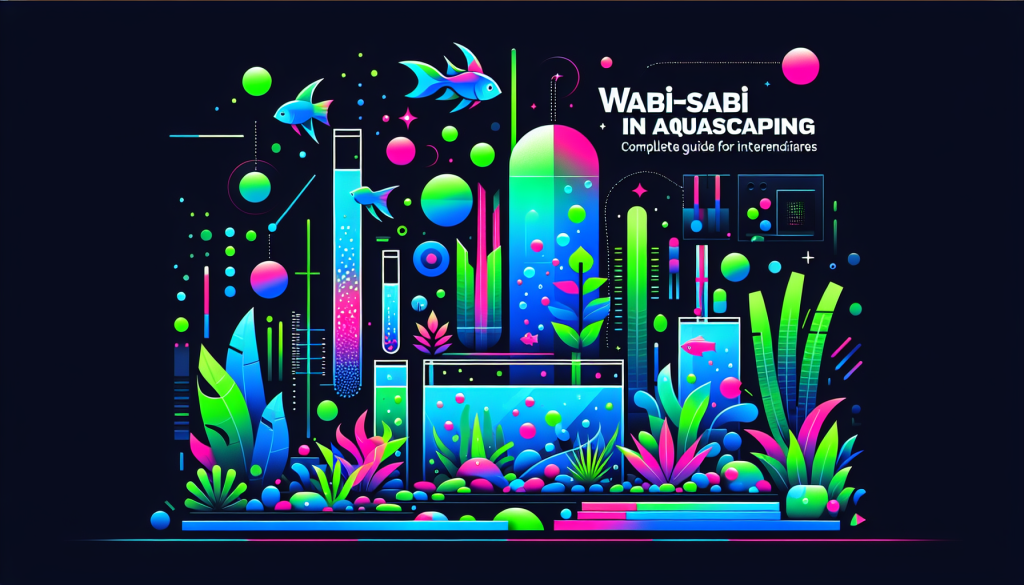 Modern flat design aquascaping illustration for undefined
