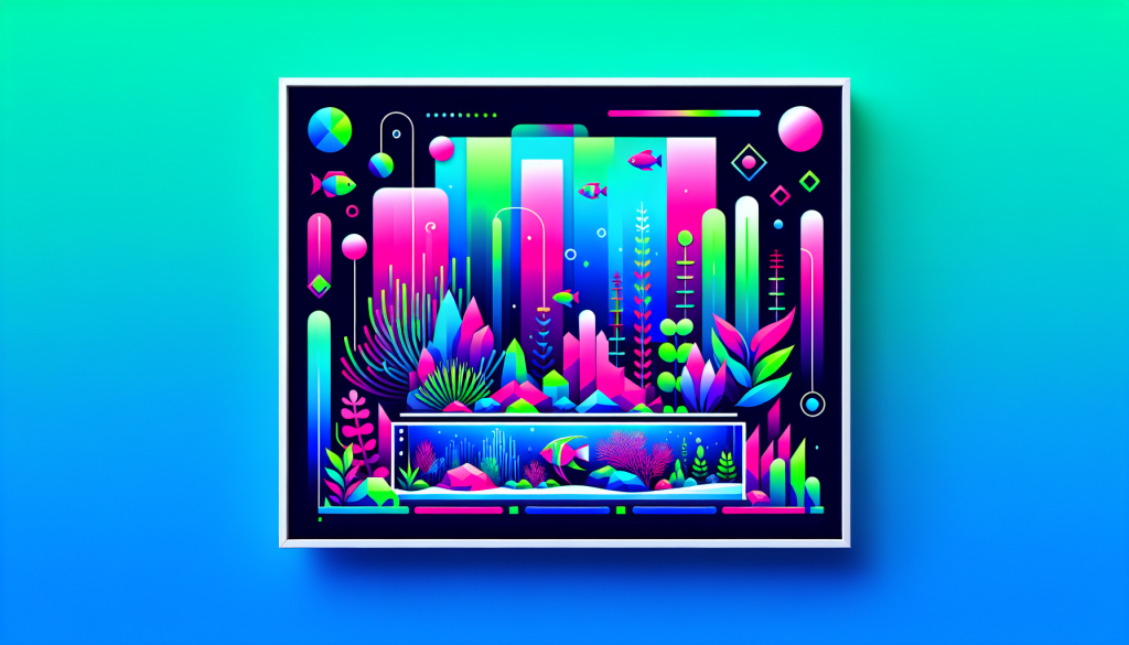 Modern flat design aquascaping illustration for undefined