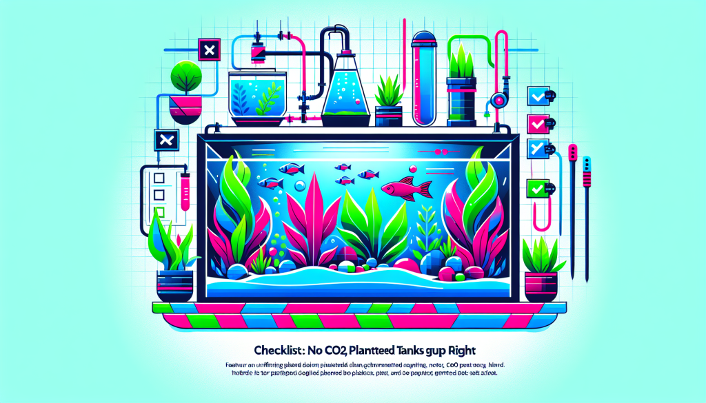Modern flat design aquascaping illustration for undefined
