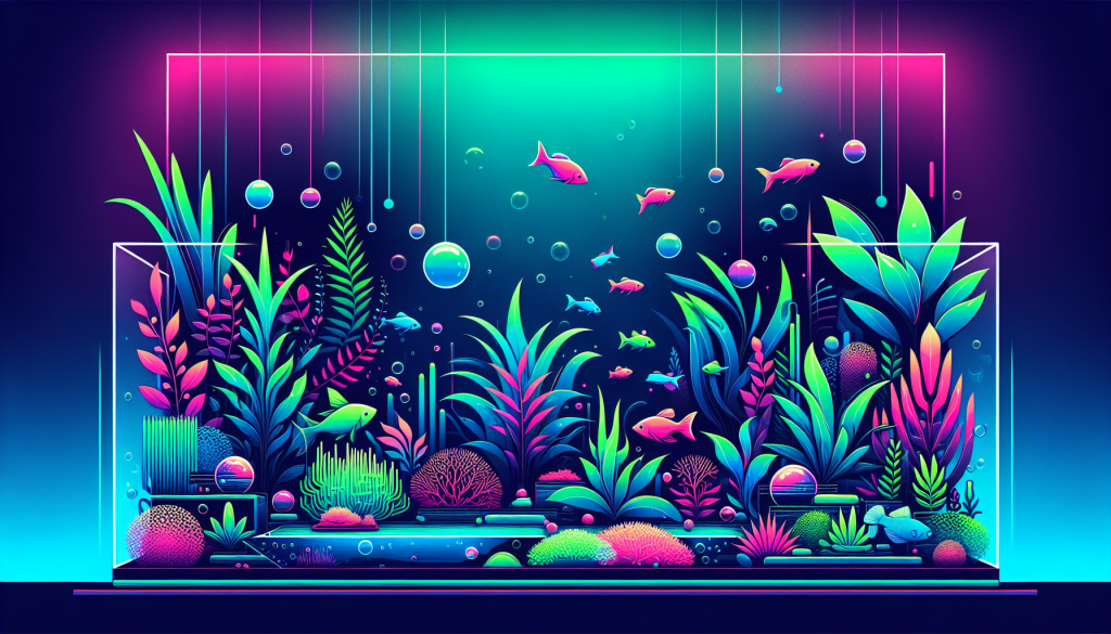 Modern flat design aquascaping illustration for undefined