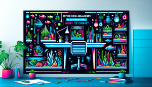 Modern flat design aquascaping illustration for undefined