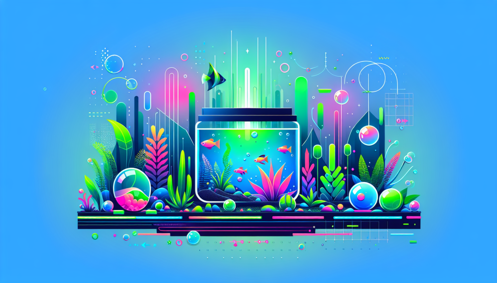 Modern flat design aquascaping illustration for undefined