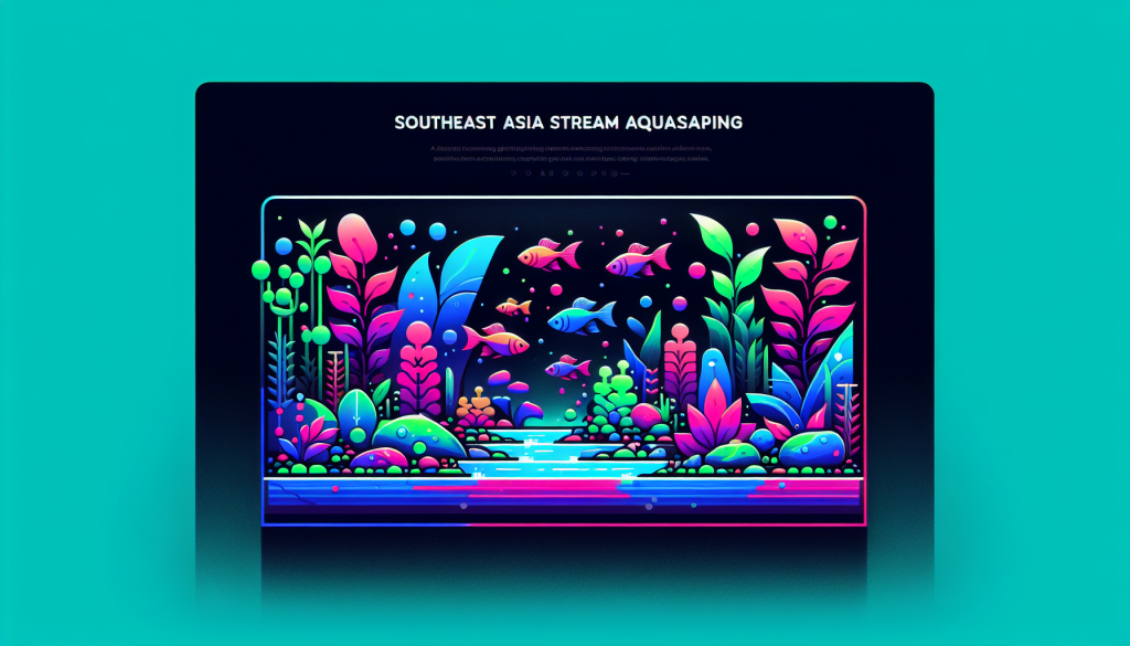 Modern flat design aquascaping illustration for undefined