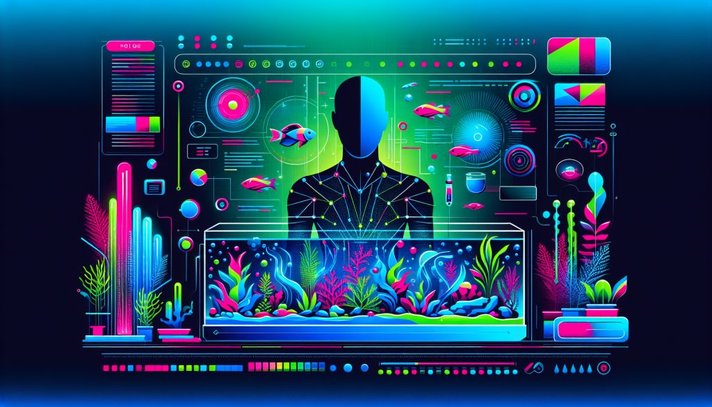 Modern flat design aquascaping illustration for undefined