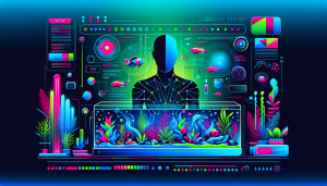 Modern flat design aquascaping illustration for undefined