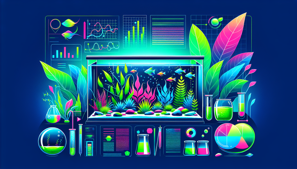 Modern flat design aquascaping illustration for undefined