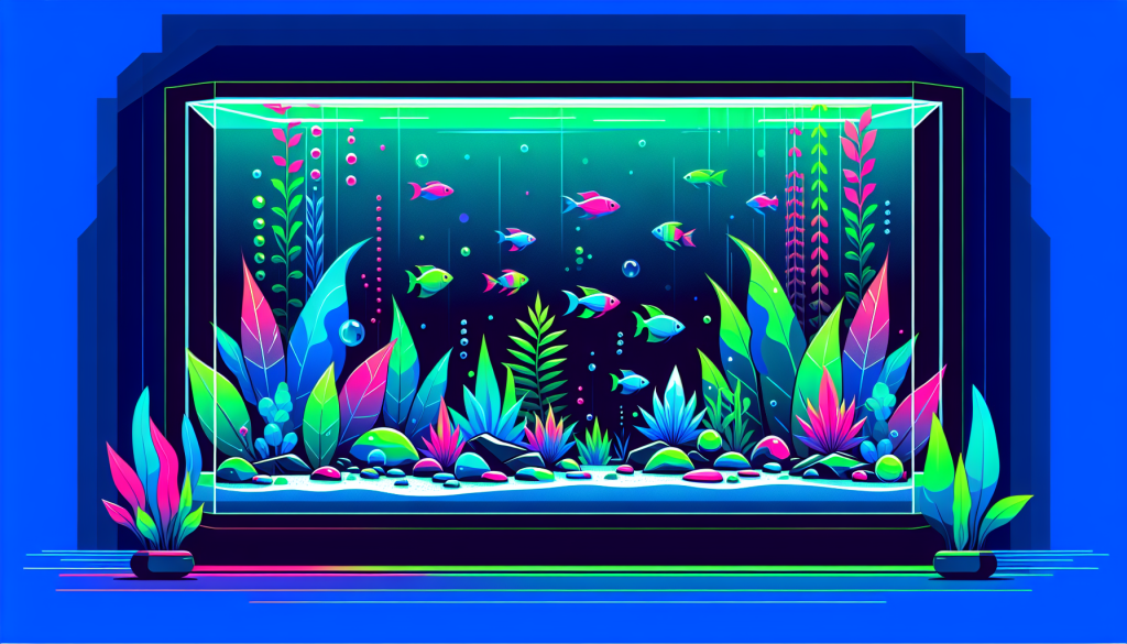 Modern flat design aquascaping illustration for undefined