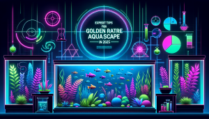 Modern flat design aquascaping illustration for undefined