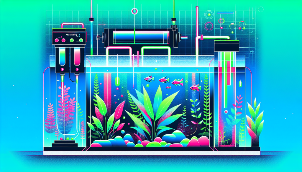 Modern flat design aquascaping illustration for undefined