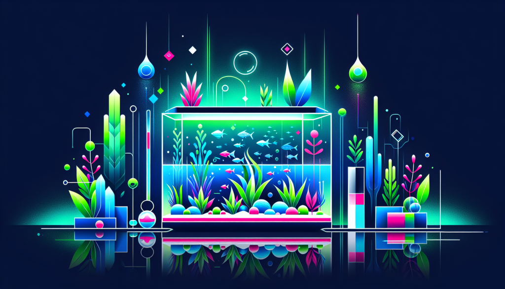 Modern flat design aquascaping illustration for undefined