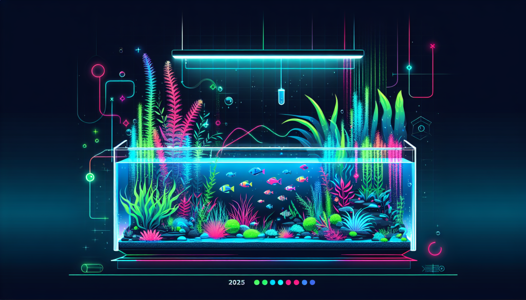 Modern flat design aquascaping illustration for undefined