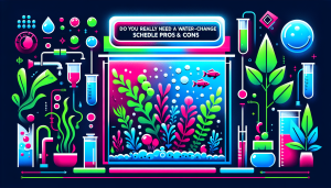 Modern flat design aquascaping illustration for undefined