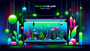 Modern flat design aquascaping illustration for undefined