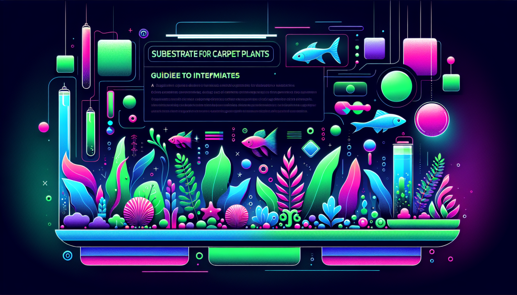 Modern flat design aquascaping illustration for undefined