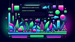 Modern flat design aquascaping illustration for undefined