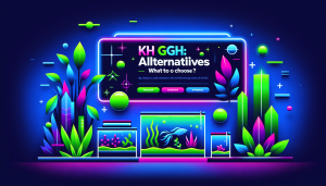 Modern flat design aquascaping illustration for undefined