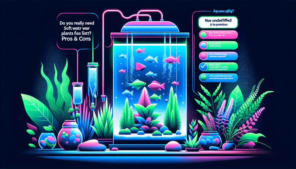Modern flat design aquascaping illustration for undefined