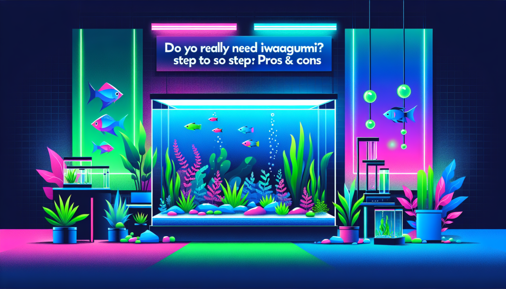 Modern flat design aquascaping illustration for undefined