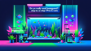 Modern flat design aquascaping illustration for undefined