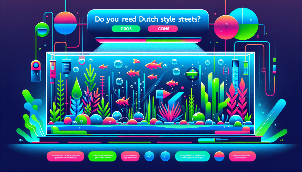 Modern flat design aquascaping illustration for undefined