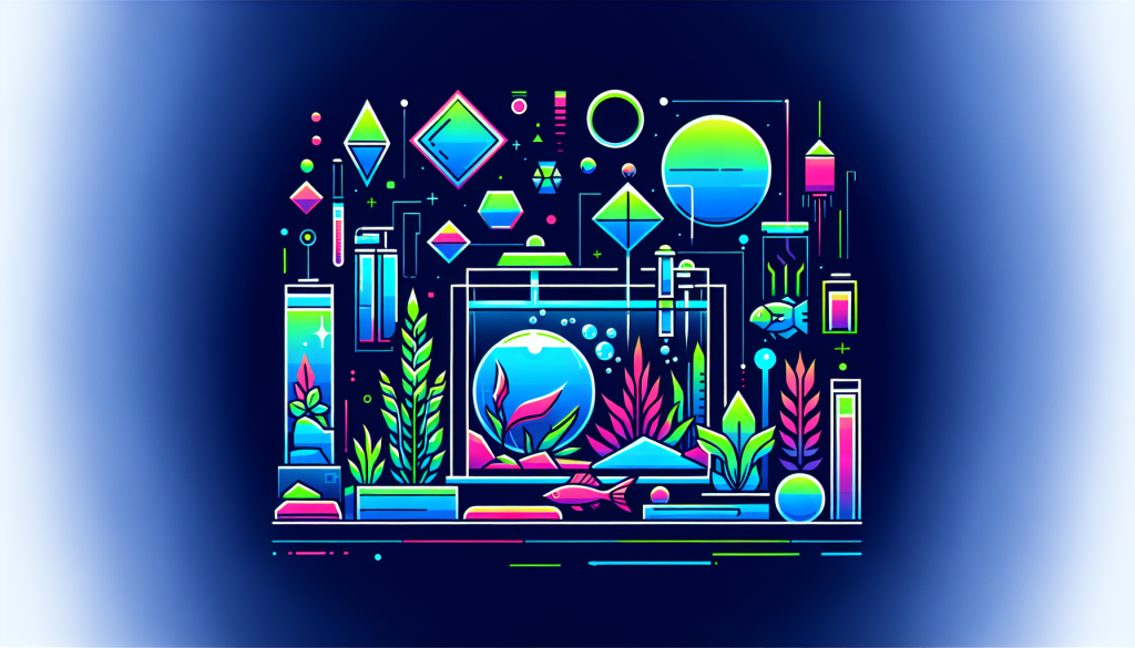 Modern flat design aquascaping illustration for undefined